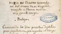 Eerste Spaanse vertaling ‘Lof der Zotheid’ ontdekt