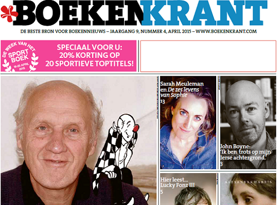 Nu verschenen: Boekenkrant editie 7 april 2015 met Herman van Veen, John Boyne en Sarah Meuleman