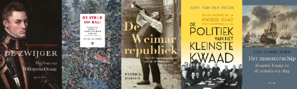 De vijf genomineerden van de Libris Geschiedenis Prijs 2022